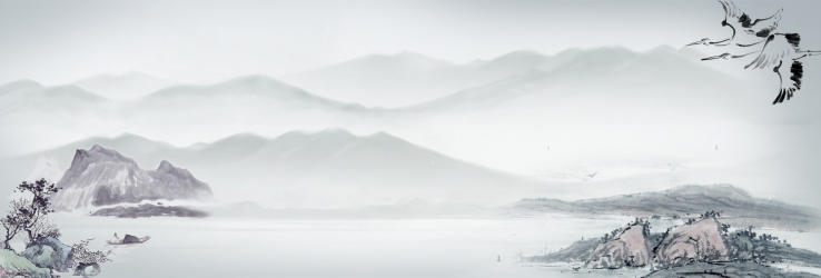 水墨山水风景画背景