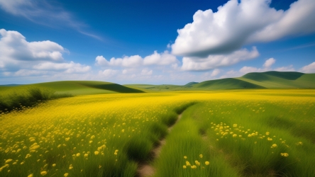 绿色大草原风景壁纸