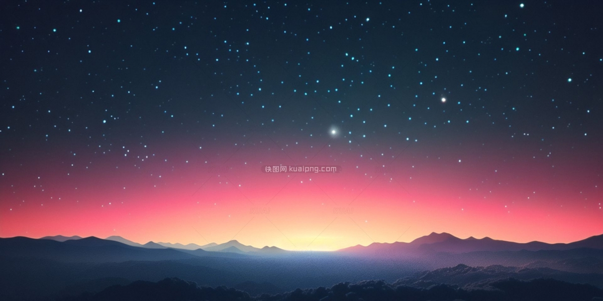 夜空星光效果背景