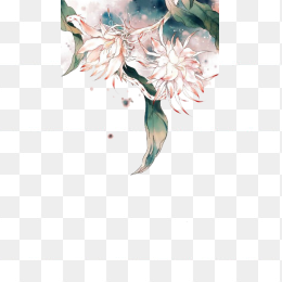 浪漫花朵边框