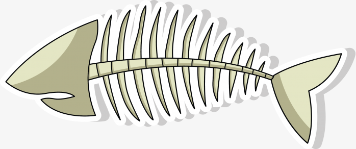 手绘鱼刺