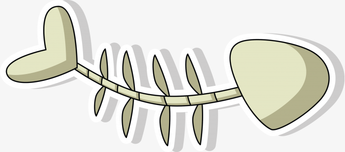 手绘鱼刺