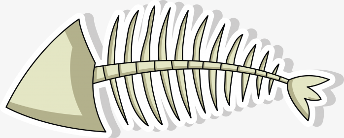 手绘鱼刺