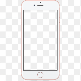 玫瑰金苹果手机透明框免扣素材