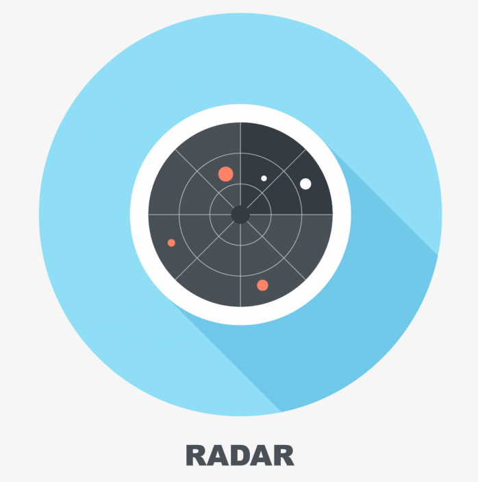 雷达图标