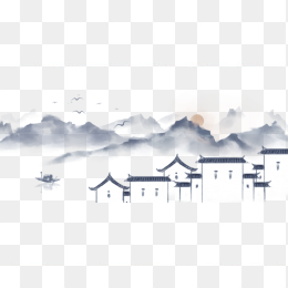 水墨山水画