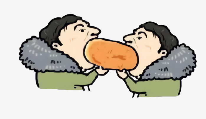 王思聪吃面包卡通形象