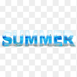 summer创意立体字