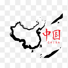 中国地图轮阔