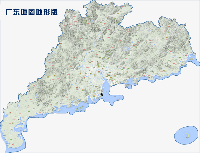 高清广东省地图