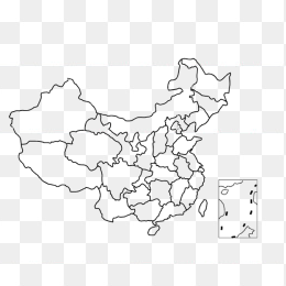 中国地图板块轮阔