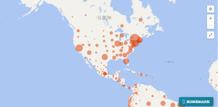 美国新冠疫情地图