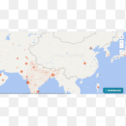 亚洲疫情地图