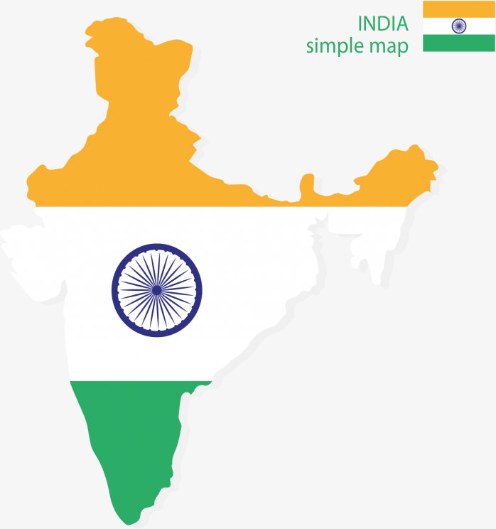 India印度地图