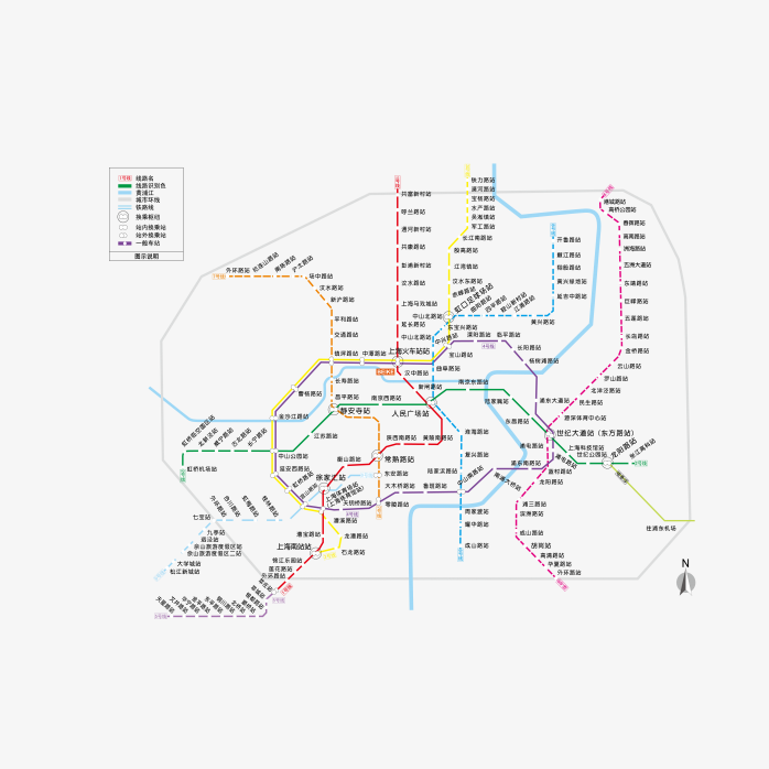 高清深圳地铁线路图