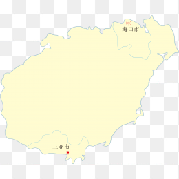 高清海南省地图