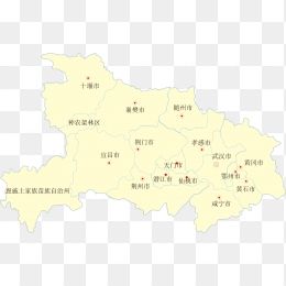 高清湖北省地图