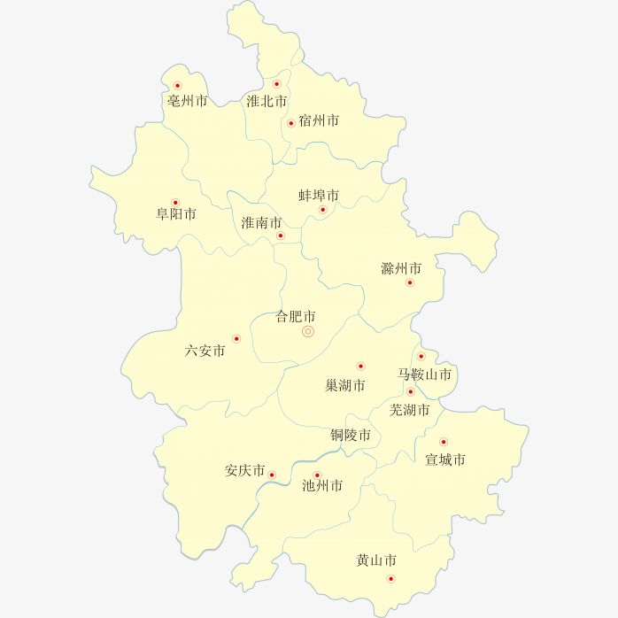 高清安徽省地图