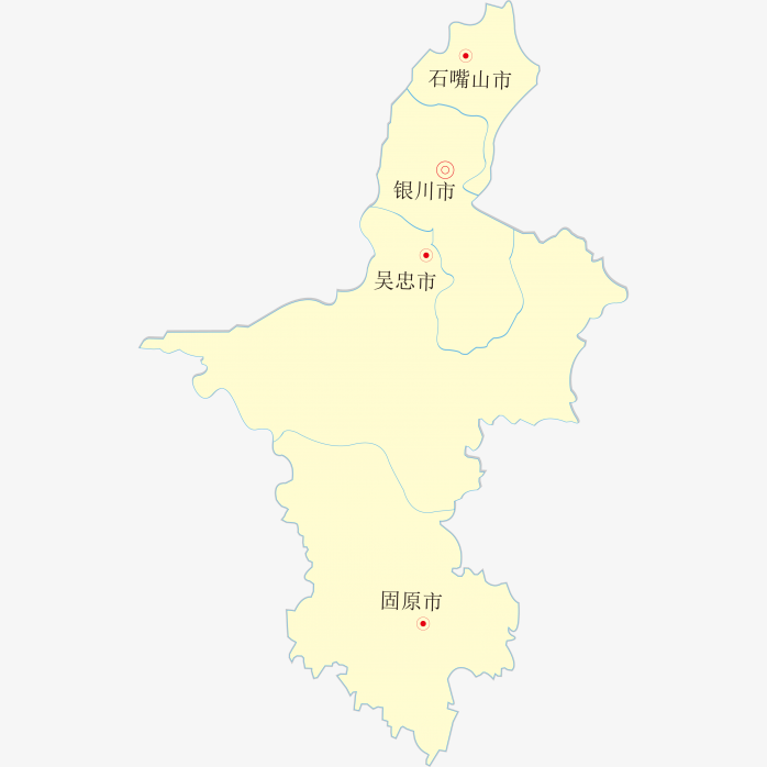 宁夏回族自治区地图