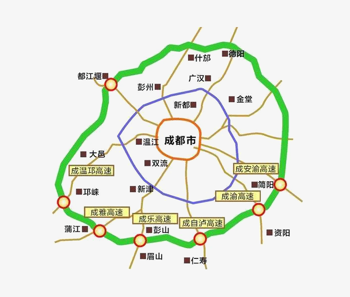 成都环线地图