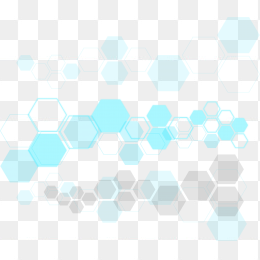 透明六边形几何科技元素