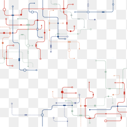 电子科技线路图元素