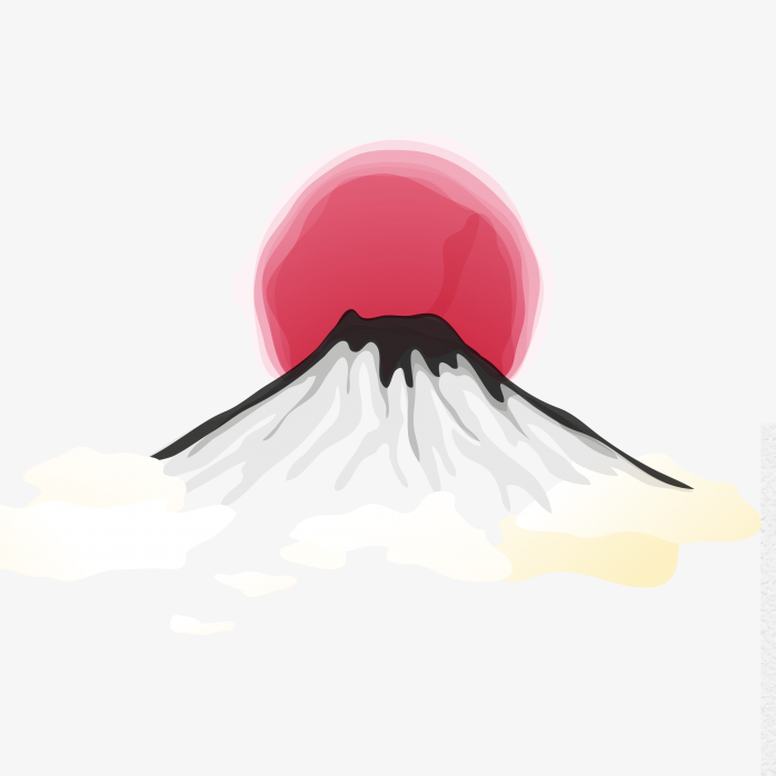 卡通富士山