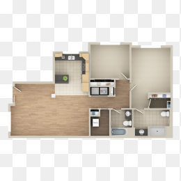 室内设计3D建模户型图