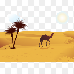 卡通沙漠骆驼