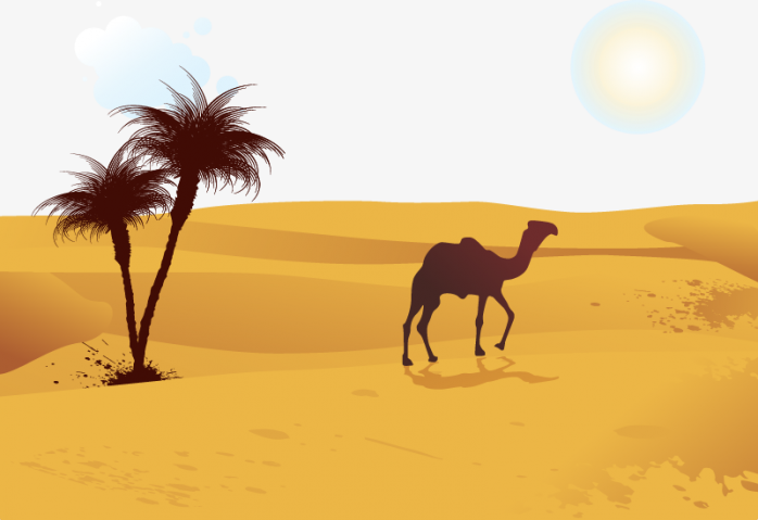 卡通沙漠骆驼