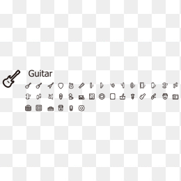 吉他音乐类图标专题