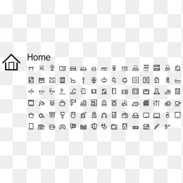 家庭家具图标专题