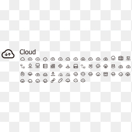 云储存服务器类图标专题