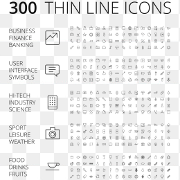 300个矢量常用图标