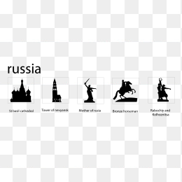  russia俄罗斯著名建筑图标