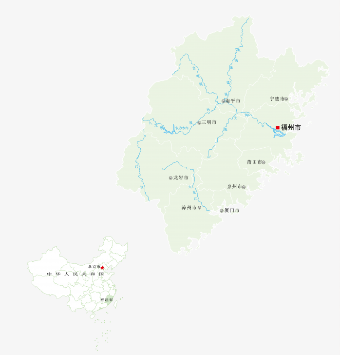 高清福建地图