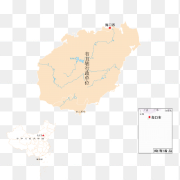 高清海南省地图