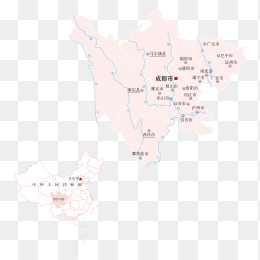 高清四川省地图