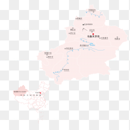 高清新疆地图