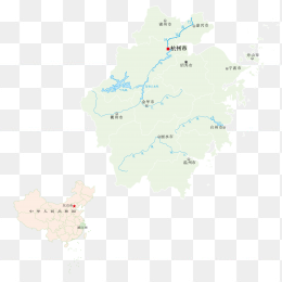 高清浙江省地图