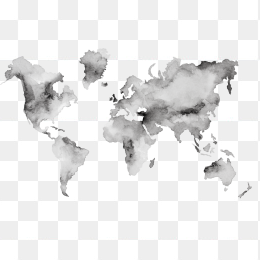 水墨世界地图