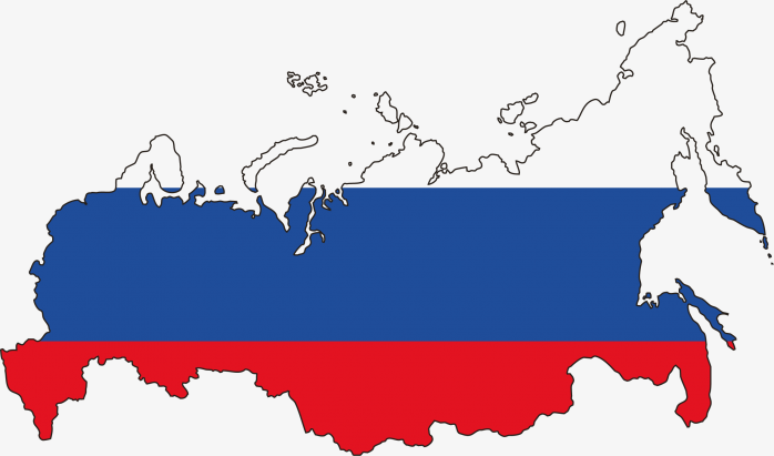 俄罗斯国旗地图