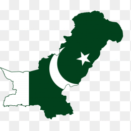 巴基斯坦国旗地图