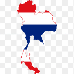 泰国国旗地图
