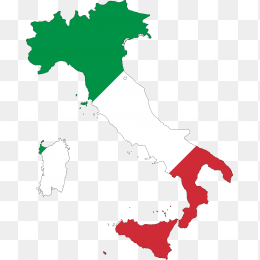 意大利国旗地图