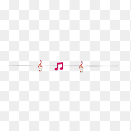 红色音符分割线