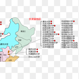 京翼地区大学分布地图