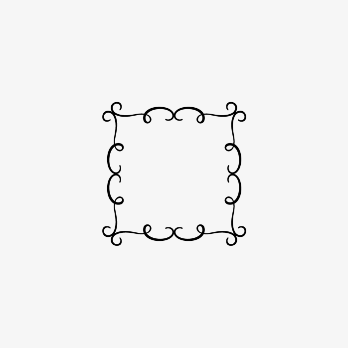 欧式正方形花纹边框
