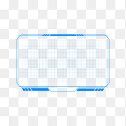 快图网独家原创矩形网格科技边框