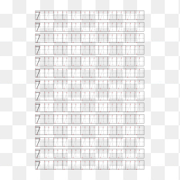 数字练字本数字7